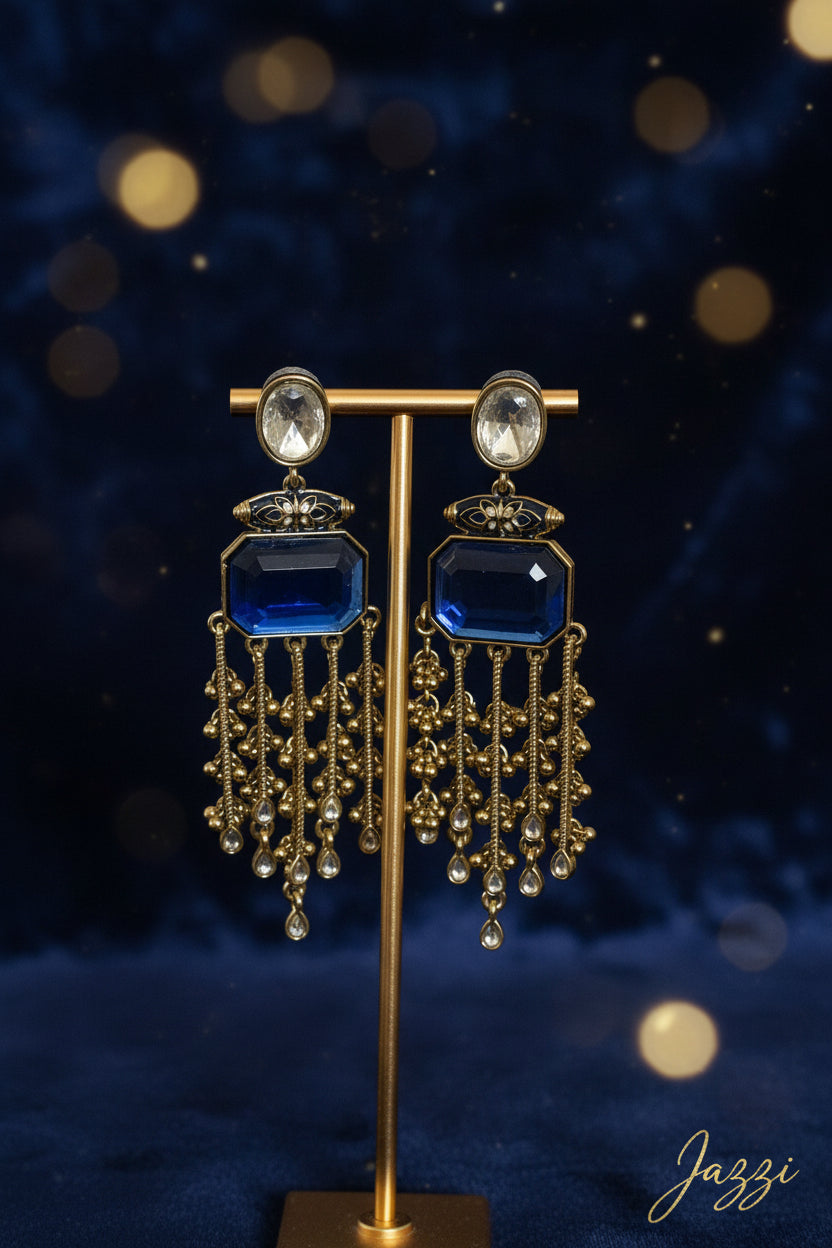 Sapphire Cascades earrings