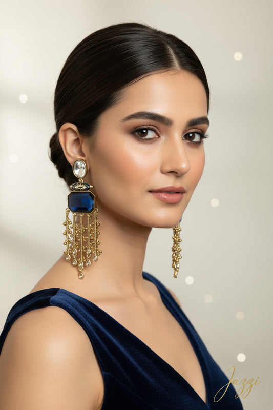 Sapphire Cascades earrings
