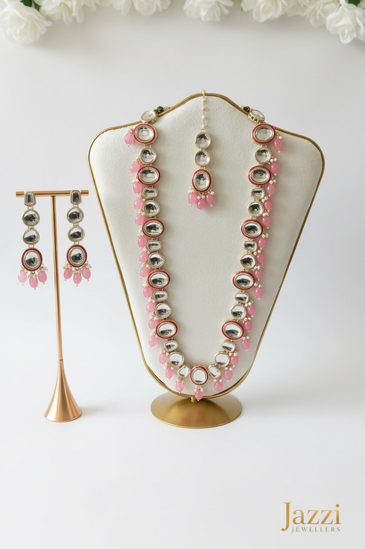 The Gulabi Kundan Haar Set