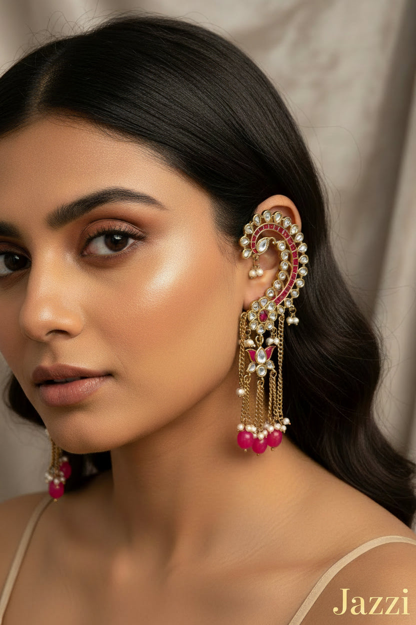 Kundan Ear Cuffs