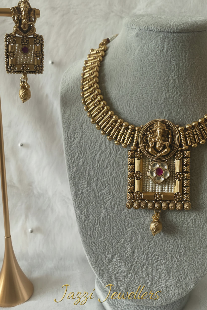 The Ganesha Temple Choker Set
