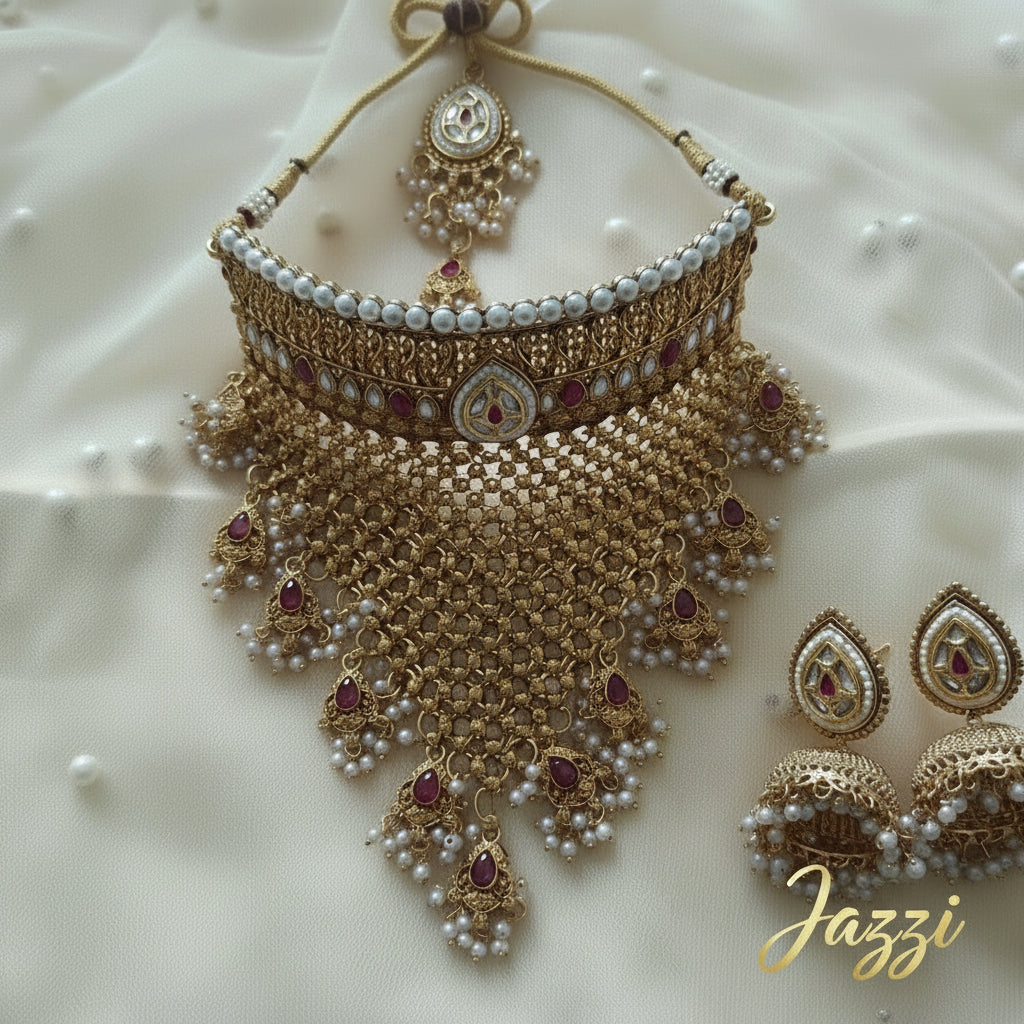The Royal Heritage Jali Choker Set
