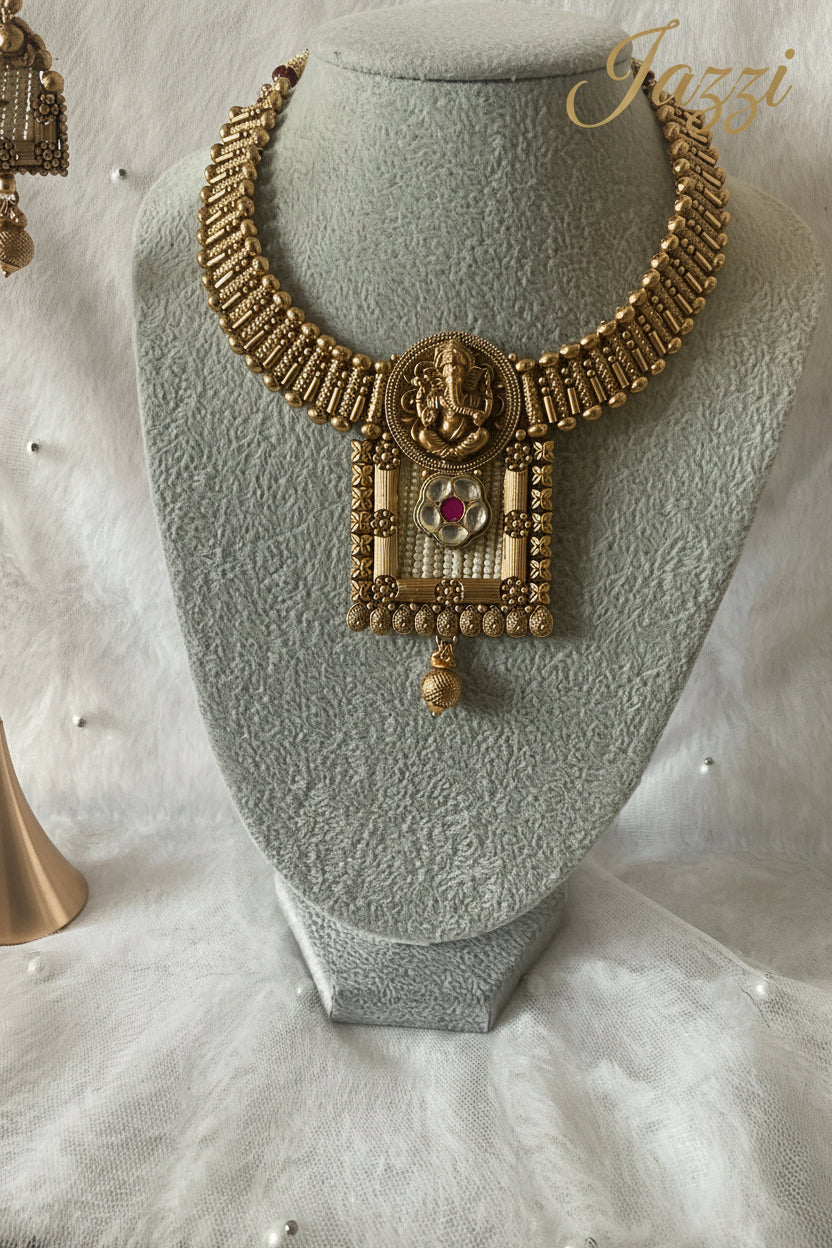 The Ganesha Temple Choker Set