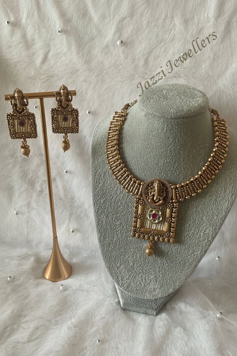 The Ganesha Temple Choker Set