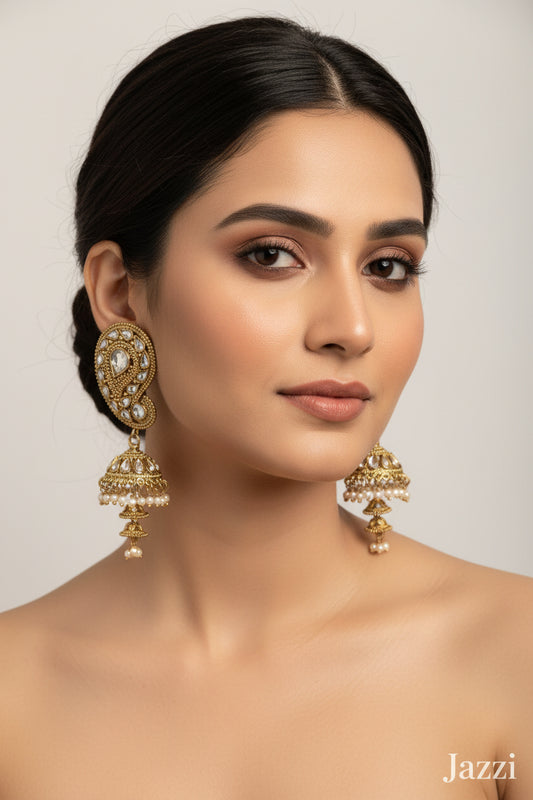 Regal Paisley Jhumkas