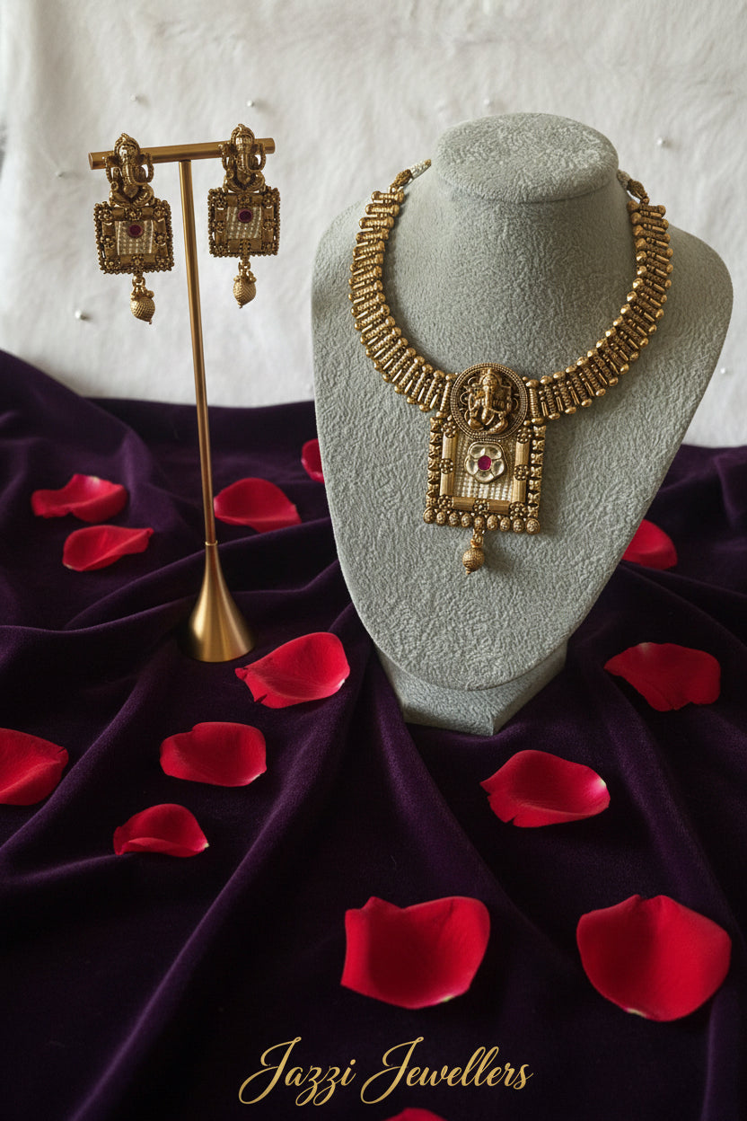 The Ganesha Temple Choker Set