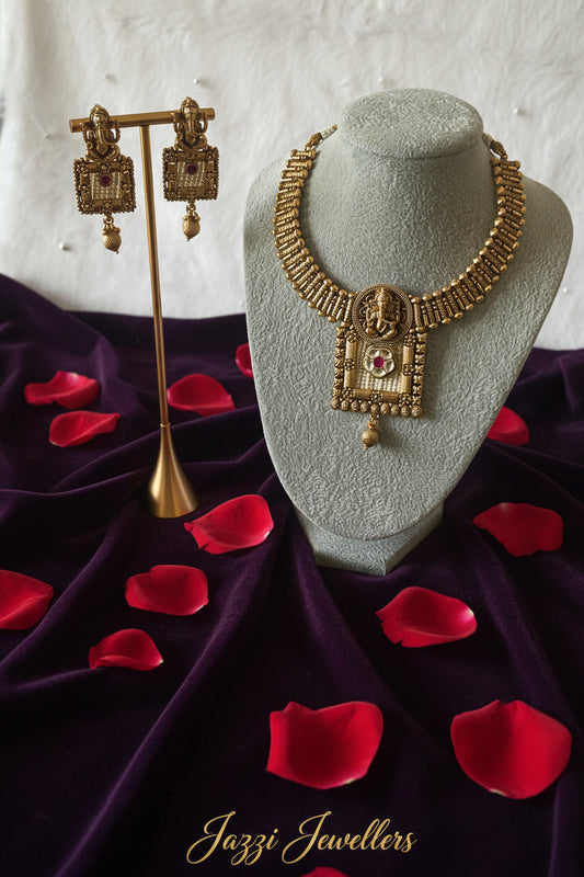 The Ganesha Temple Choker Set