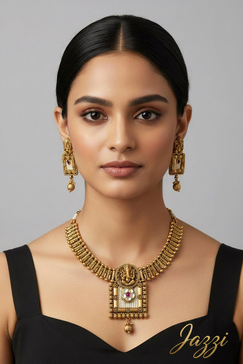 The Ganesha Temple Choker Set