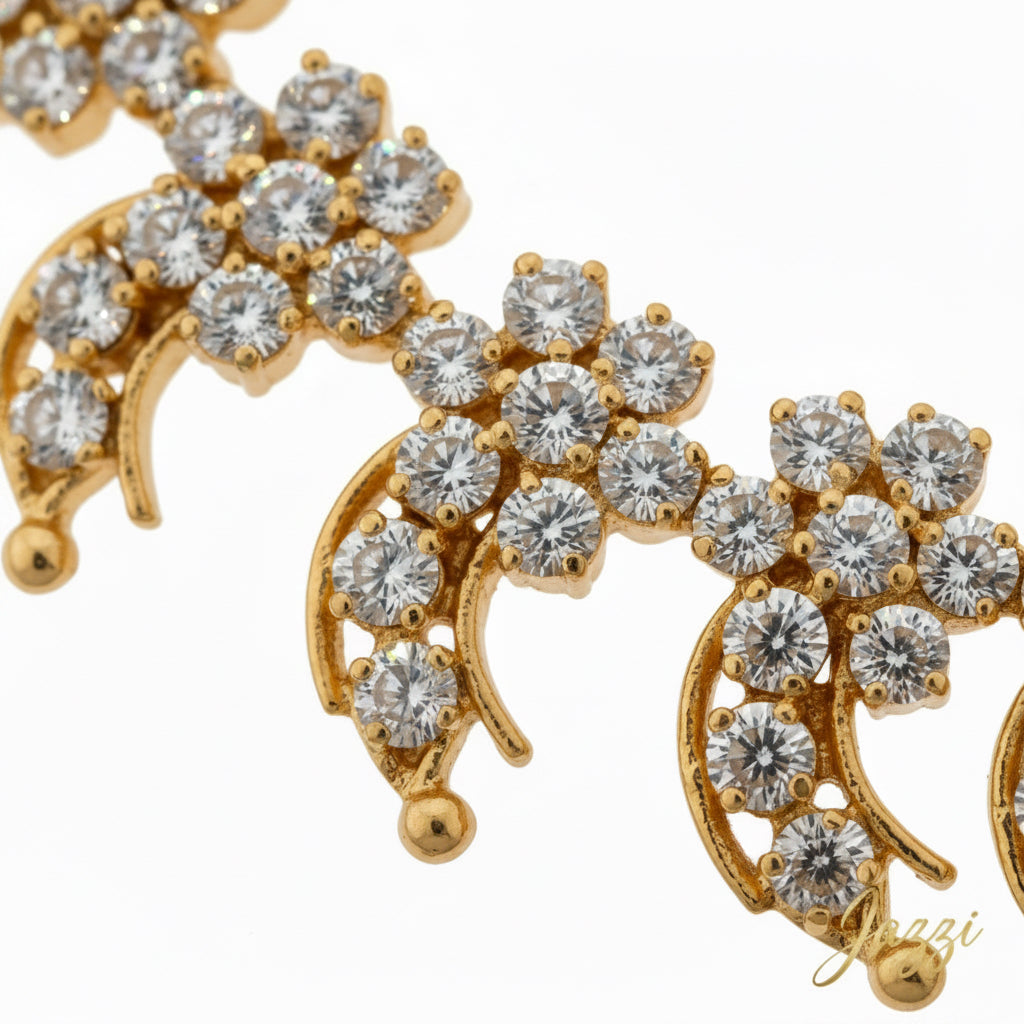 Ethereal Blossom AD Necklace Set