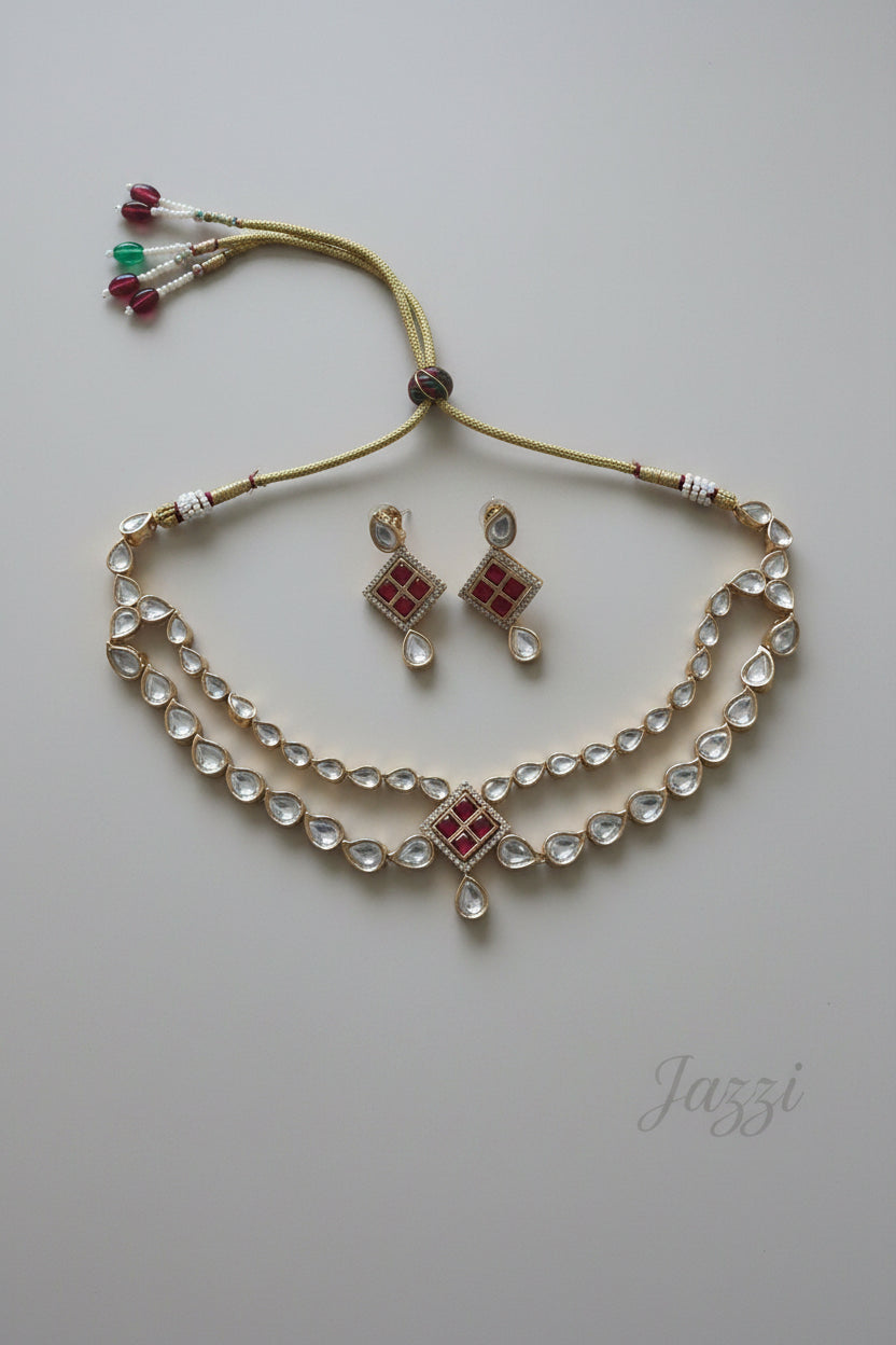 The Vaani Kundan Droplet Set