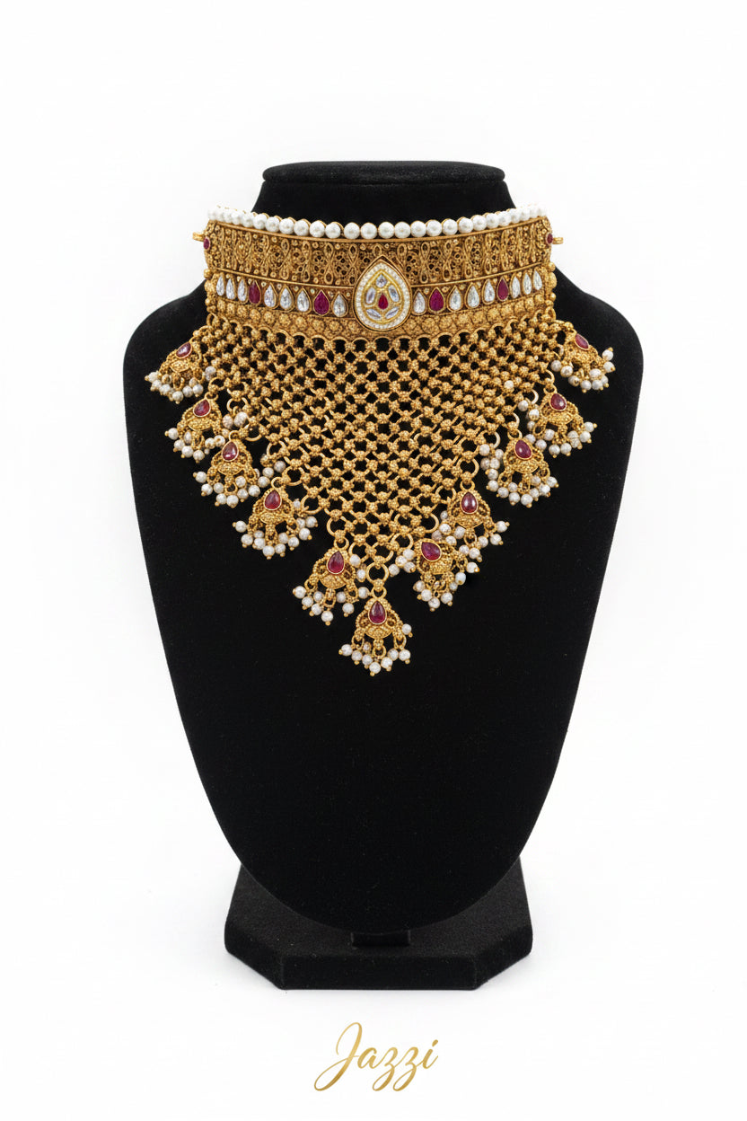 The Royal Heritage Jali Choker Set