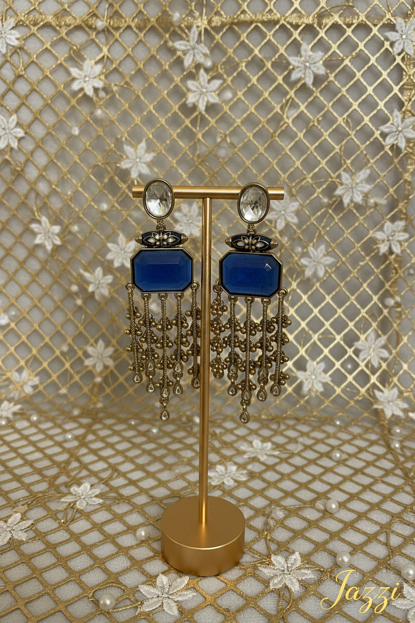 Sapphire Cascades earrings