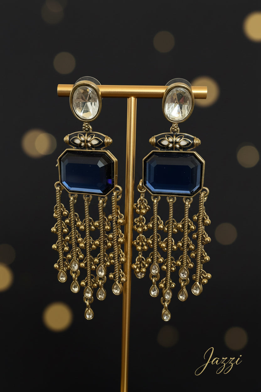 Sapphire Cascades earrings