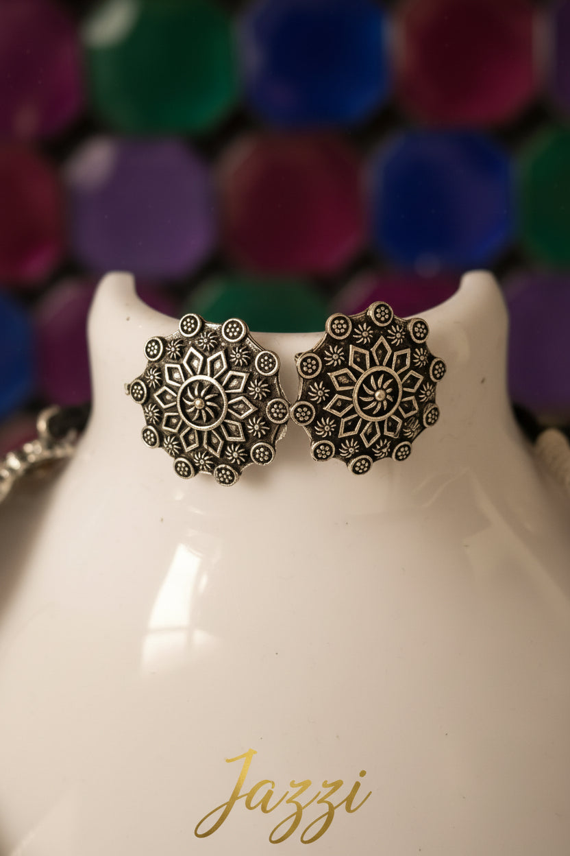 Antique Oxidized Hasli Set