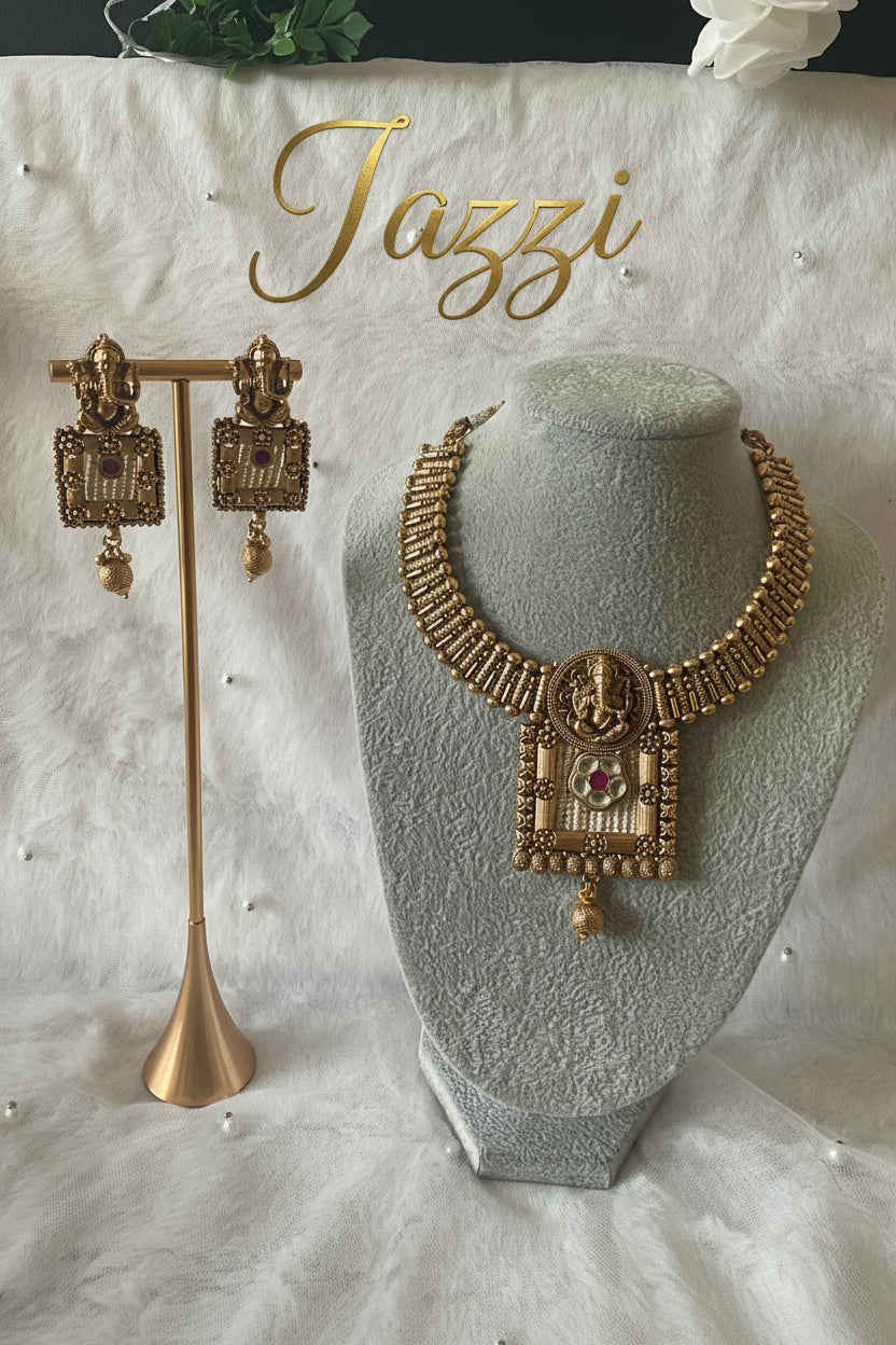 The Ganesha Temple Choker Set