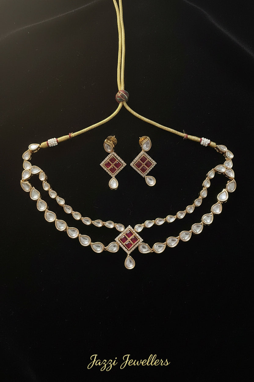 The Vaani Kundan Droplet Set