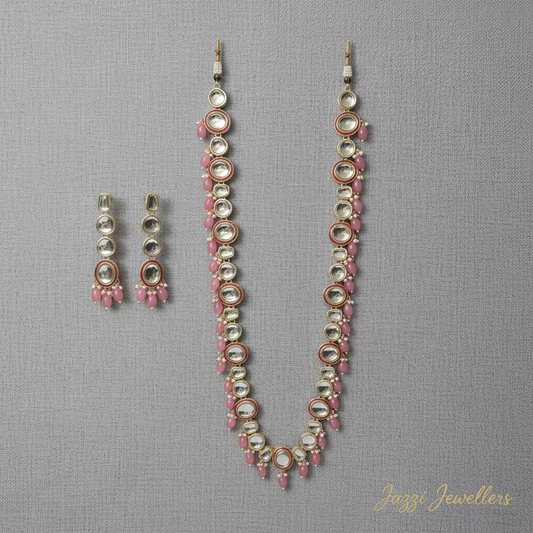 The Gulabi Kundan Haar Set