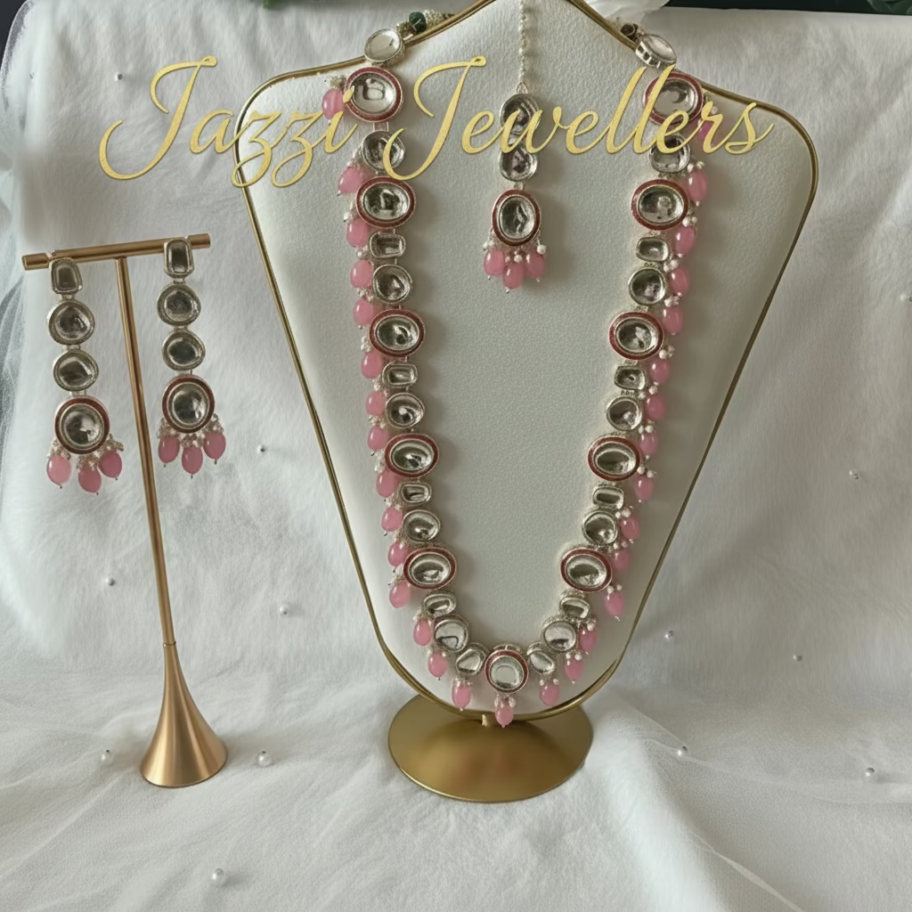 The Gulabi Kundan Haar Set