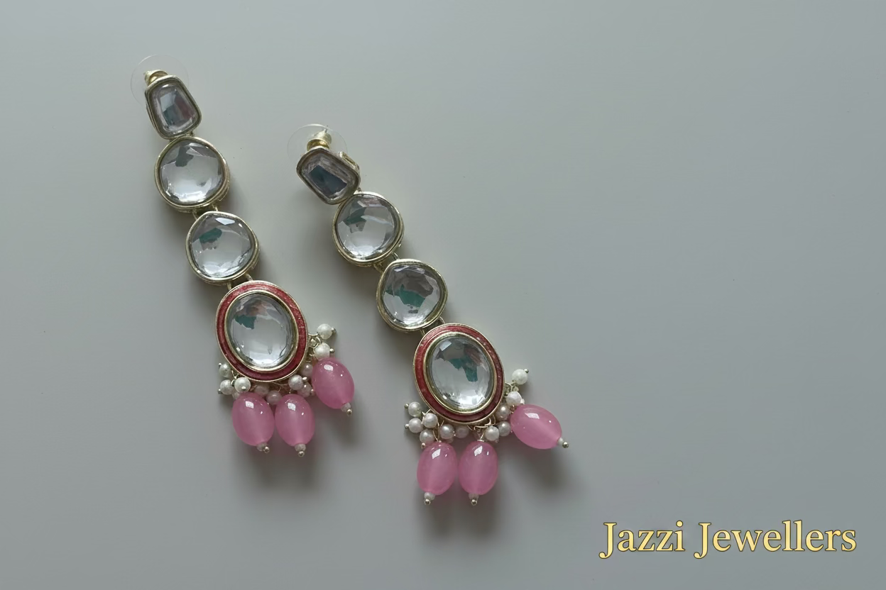 The Gulabi Kundan Haar Set