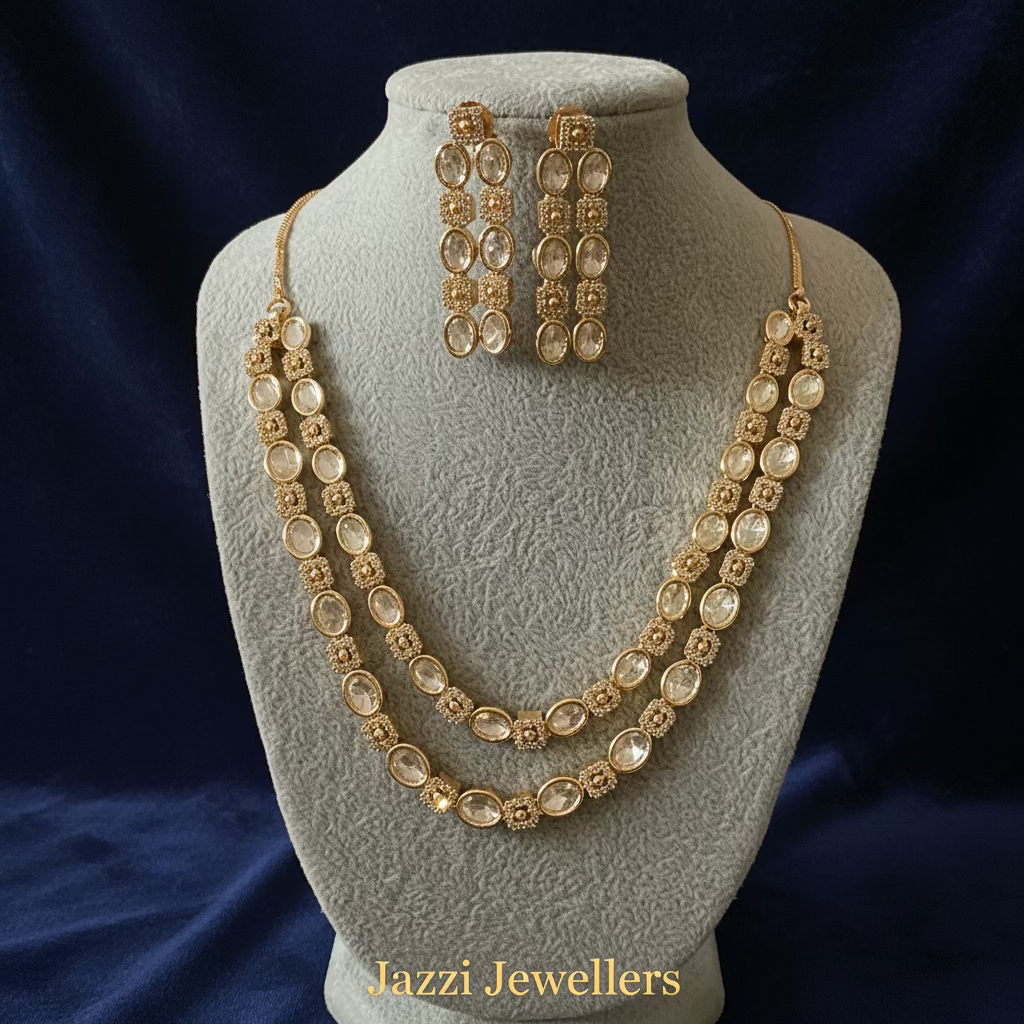 "Rosy” Dual-Tier Necklace Set