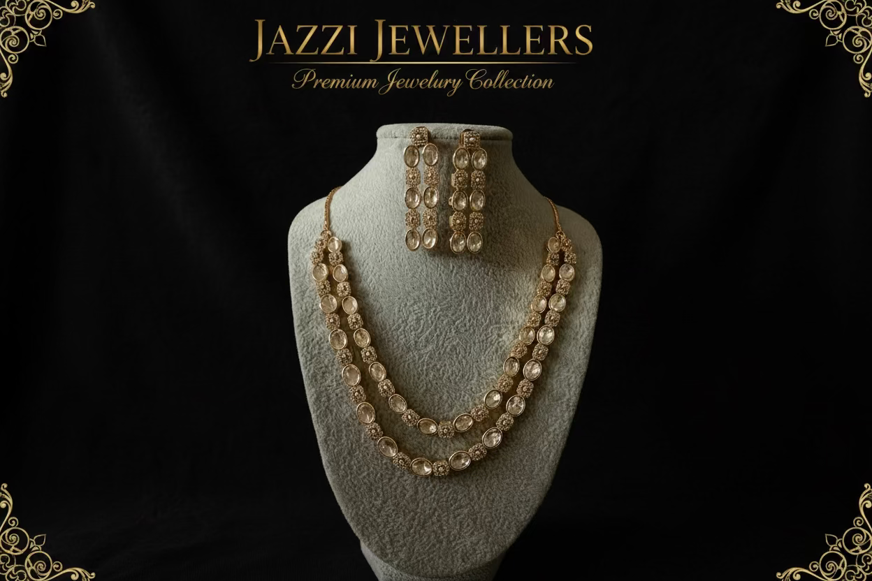 "Rosy” Dual-Tier Necklace Set