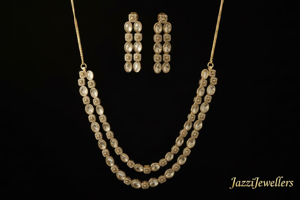 "Rosy” Dual-Tier Necklace Set