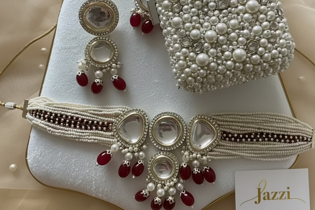Riza Kundan Choker Set