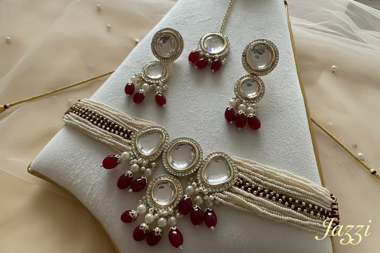Riza Kundan Choker Set