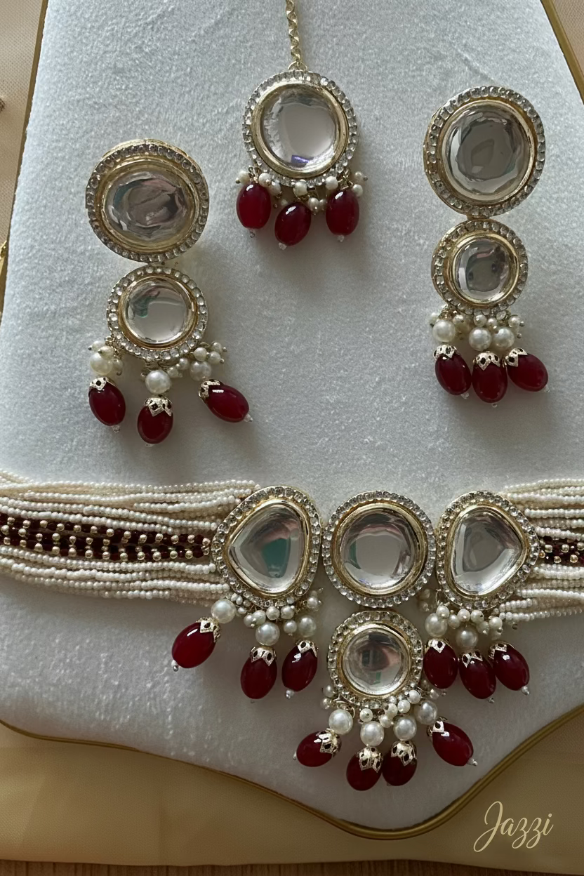 Riza Kundan Choker Set
