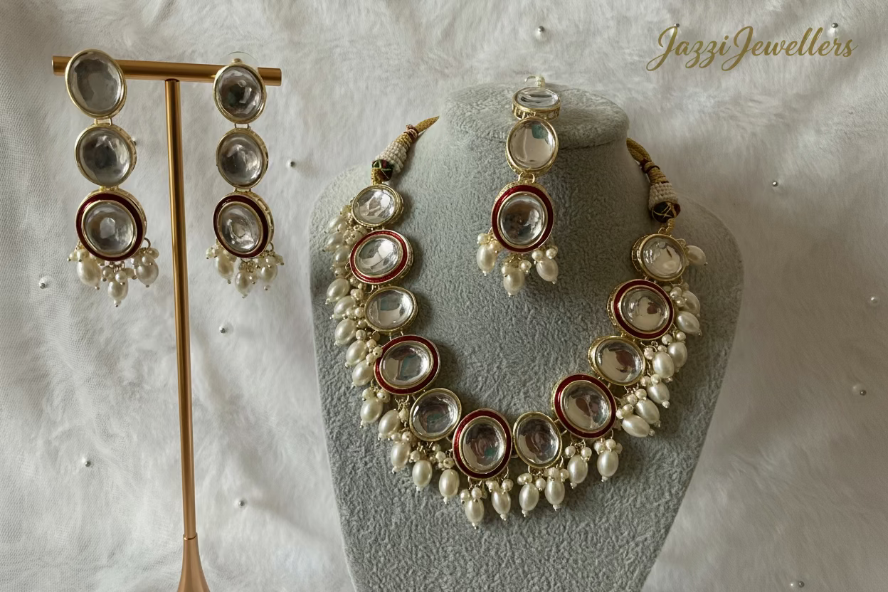 Noor-e-Moti Luxe Set – Petal Glow