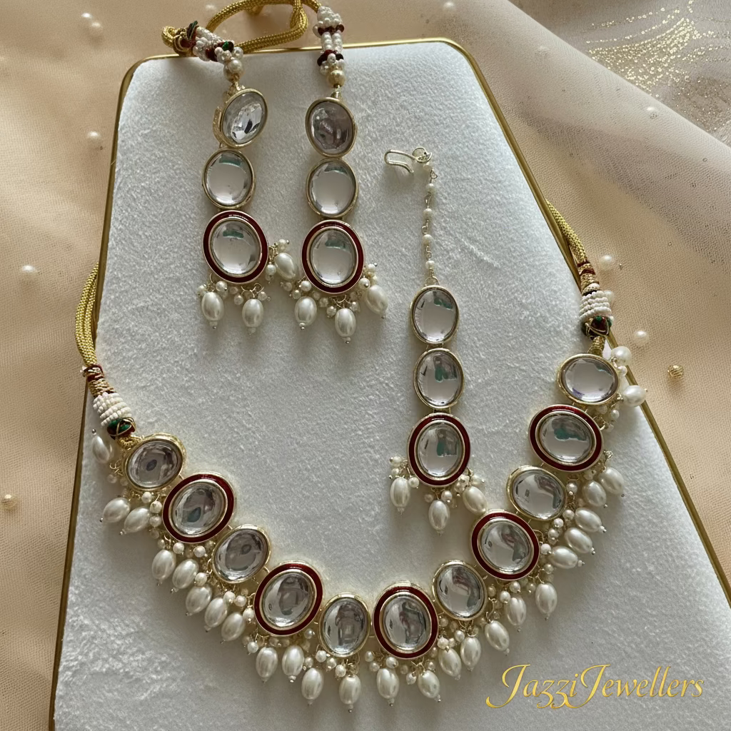 Noor-e-Moti Luxe Set – Petal Glow