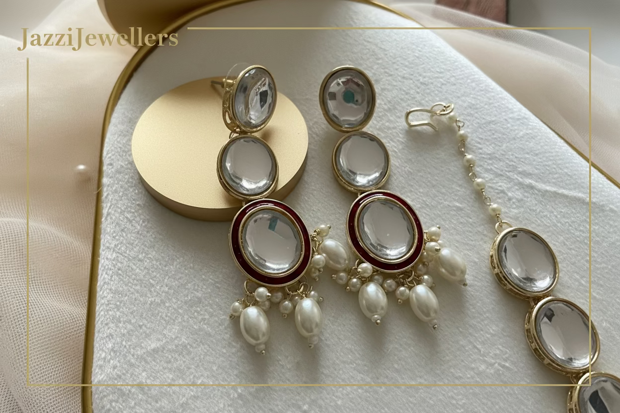 Noor-e-Moti Luxe Set – Petal Glow