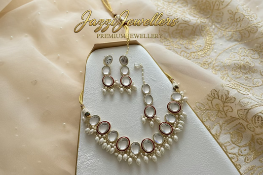 Noor-e-Moti Luxe Set – Petal Glow